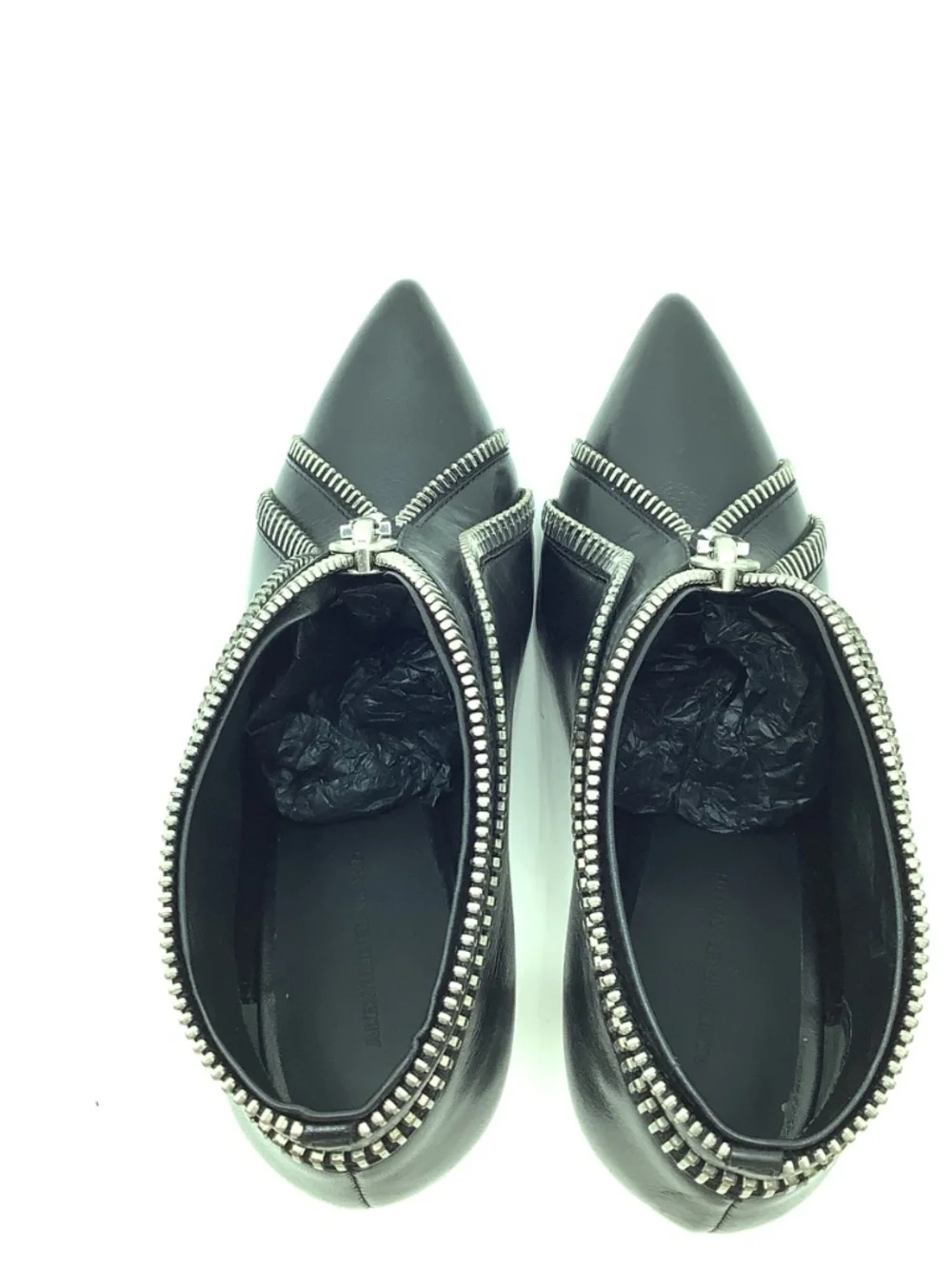 Alexander Wang Kendal Zipper Accent Heeled Bootie Size: 6.5